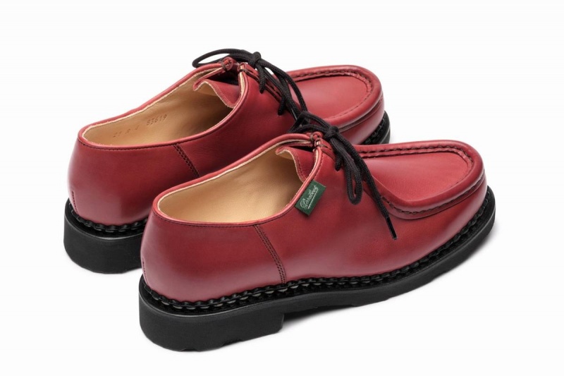 Red Paraboot Michael Women's Derby Shoes | HIF9343OR