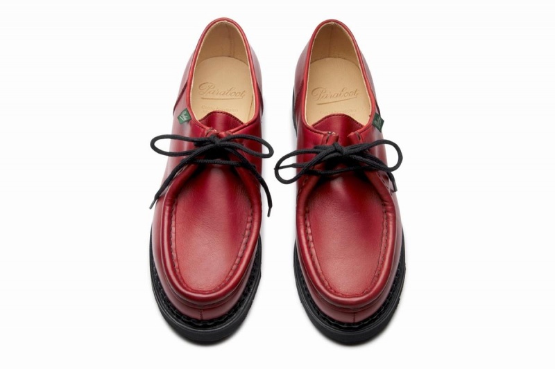 Red Paraboot Michael Women's Derby Shoes | HIF9343OR