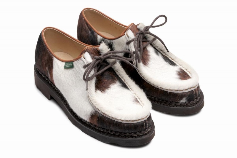 White Brown Paraboot Michael Full Pl Women's Derby Shoes | GMA5867KD