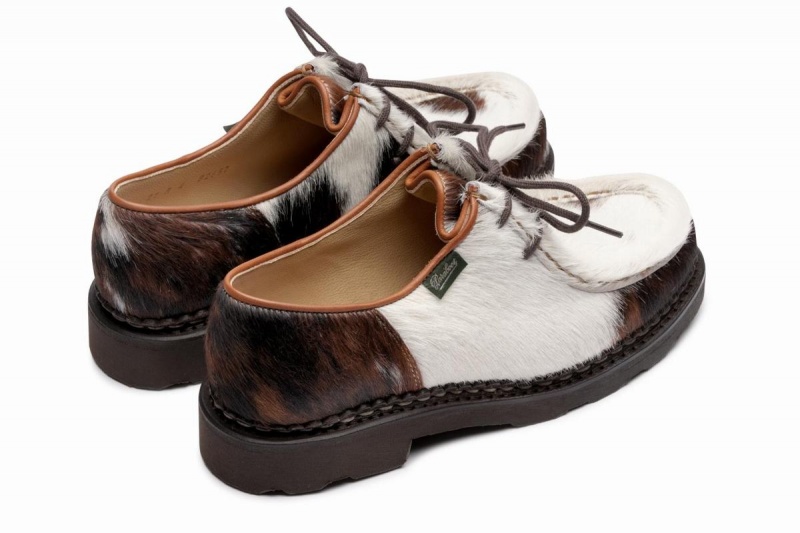 White Brown Paraboot Michael Full Pl Women's Derby Shoes | GMA5867KD