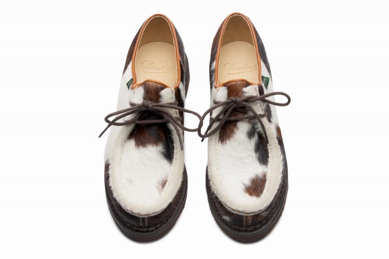 White Brown Paraboot Michael Full Pl Women's Derby Shoes | GMA5867KD