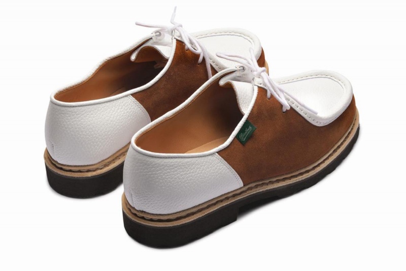 White Brown Paraboot Michael Men's Derby Shoes | DSP2532QH