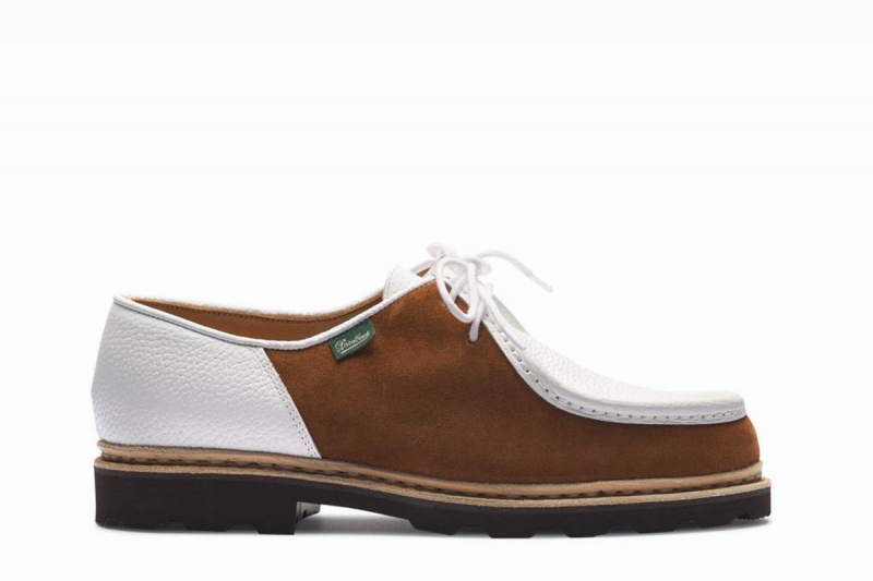 White Brown Paraboot Michael Men\'s Derby Shoes | DSP2532QH